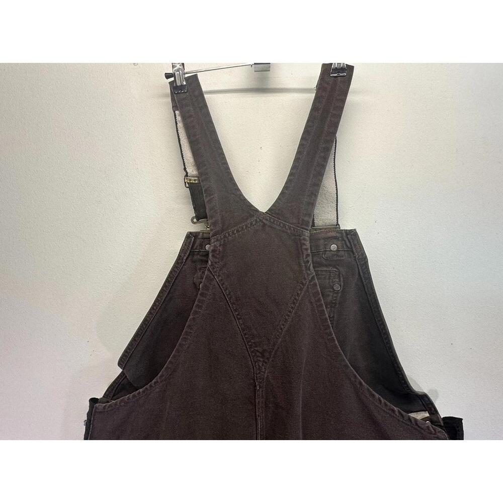 Carhartt Brown Denim Overalls 52/30 - Picture 6 of 14